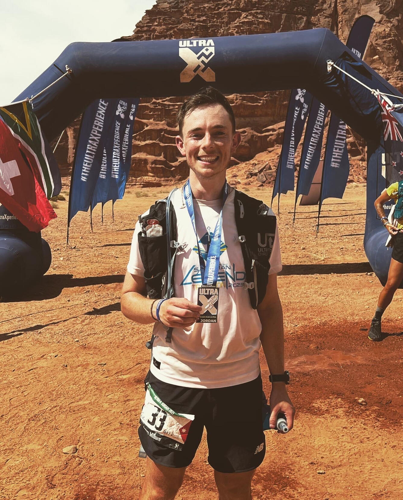 Oct 2023, Jordan X Ultramarathon. 220km over 5 days in the Wadi Rum